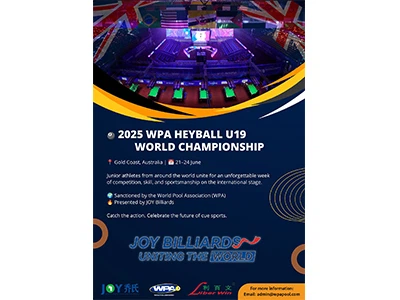 Australia WPA Heyball U19 -mestaruuskilpailu on tulossa pian!